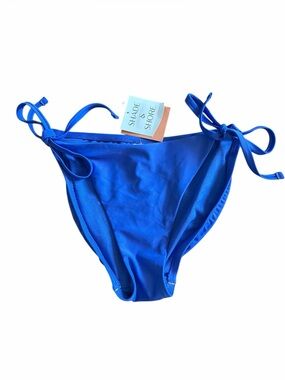 Shade & Shore NWT Women’s Cobalt Tie-Side Bikini Bottom Size Medium (8-10)